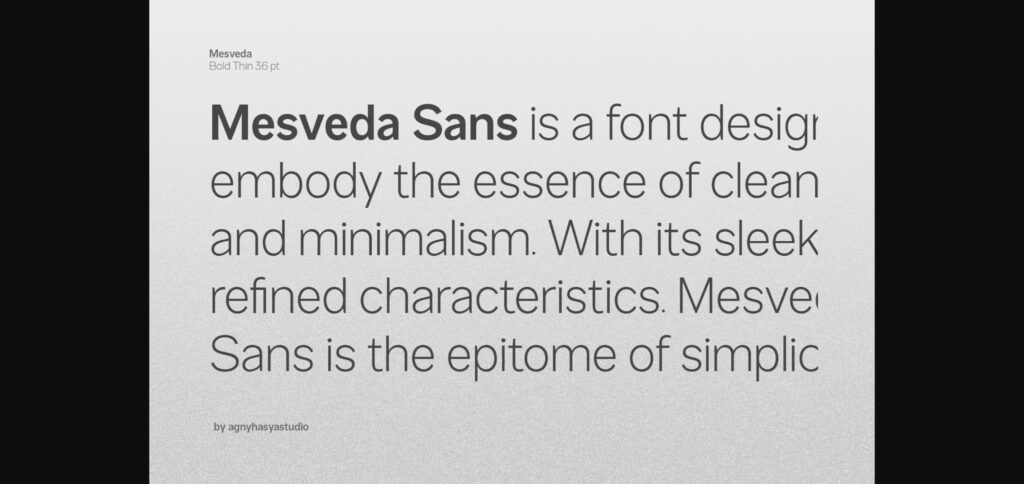 Mesveda Font Poster 9