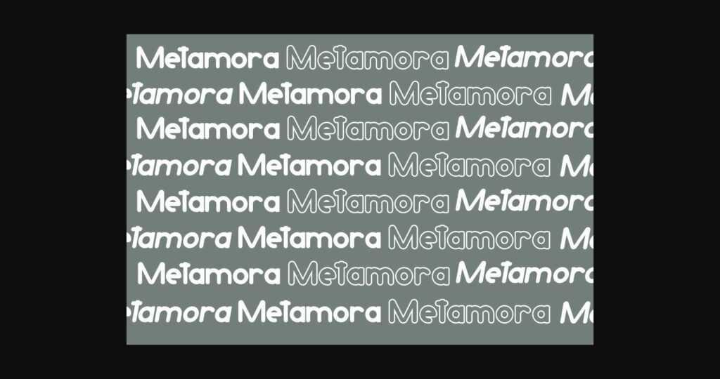 Metamora Font Poster 5