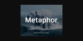 Metaphor Font Poster 1