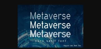 Metaverse Font Poster 1