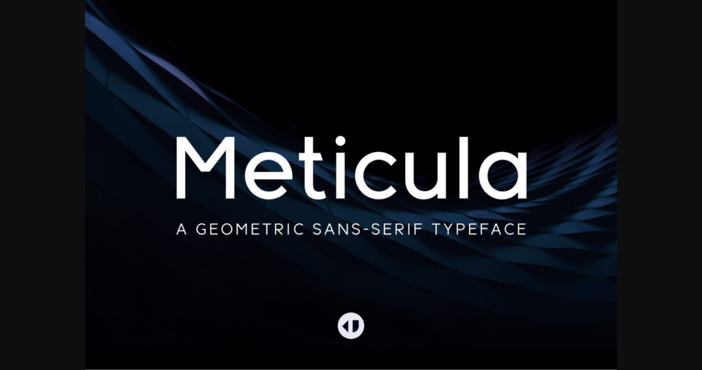 Meticula Font Poster 3