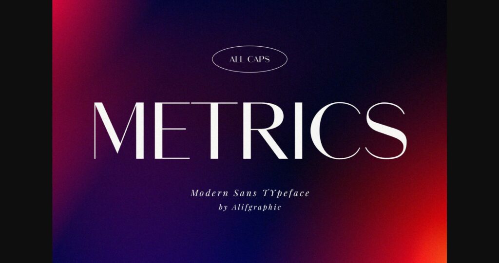 Metrics Font Poster 1