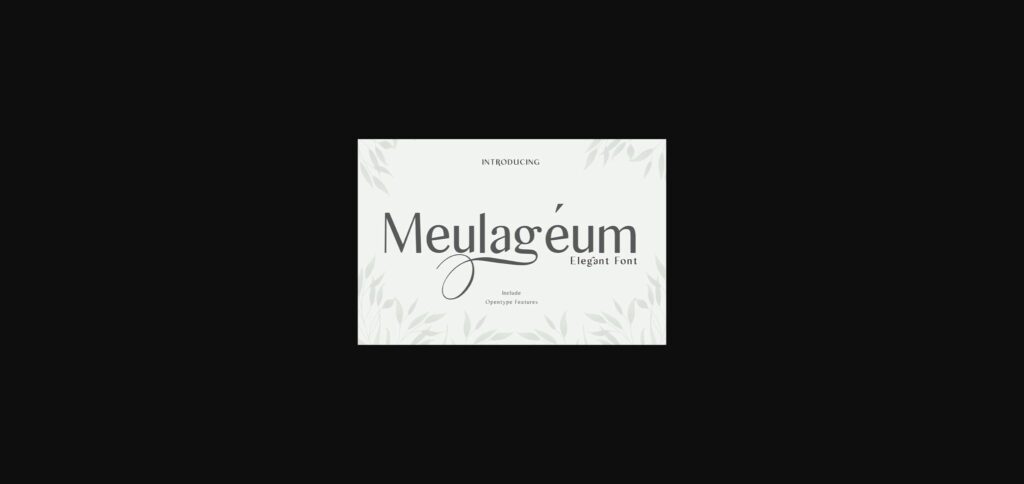 Meulageum Font Poster 3