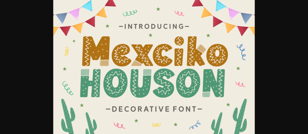 Mexciko Houson Font Poster 3