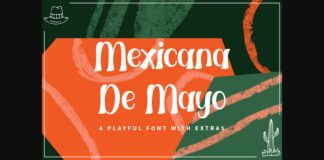 Mexicana De Mayo Font Poster 1