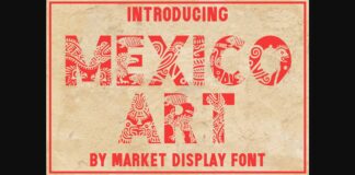 Mexico Art Font Poster 1