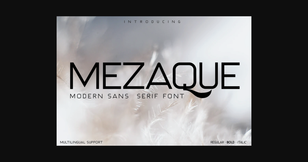 Mezaque Font Poster 1