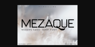 Mezaque Font Poster 1