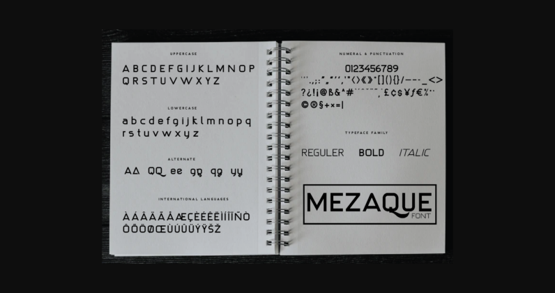 Mezaque Font Poster 8