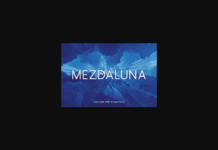 Mezdaluna Font Poster 1