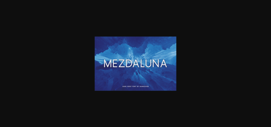 Mezdaluna Font Poster 1