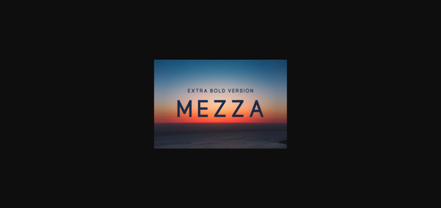 Mezza Extra Bold Font Poster 1