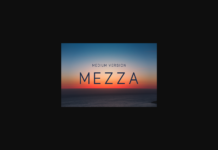 Mezza Medium Font Poster 1