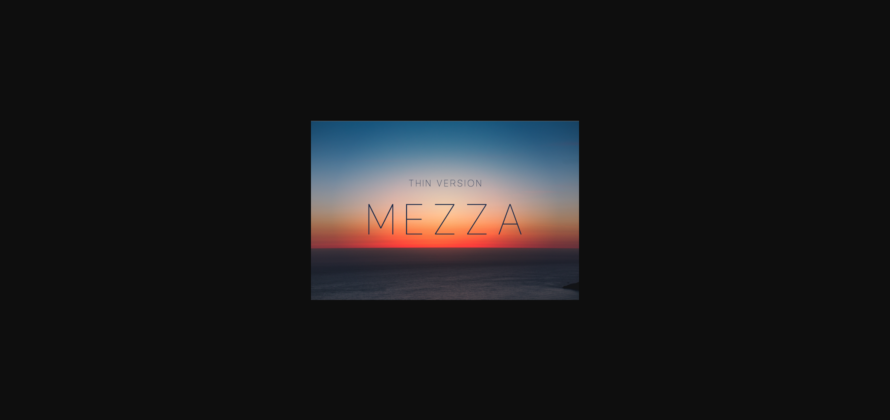 Mezza Thin Font Poster 3