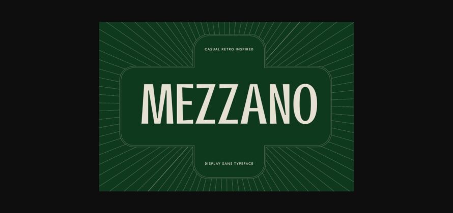 Mezzano Font Poster 3