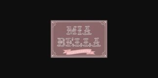 Mia Bella Lighthearted Font Poster 1