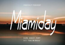 Miamiday Font Poster 1