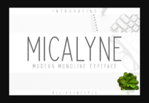 Micalyne Font Poster 1