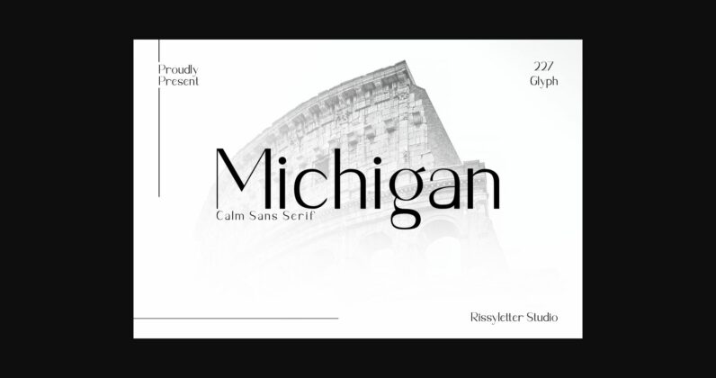 Michigan Font Poster 3