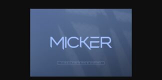 Micker Font Poster 1