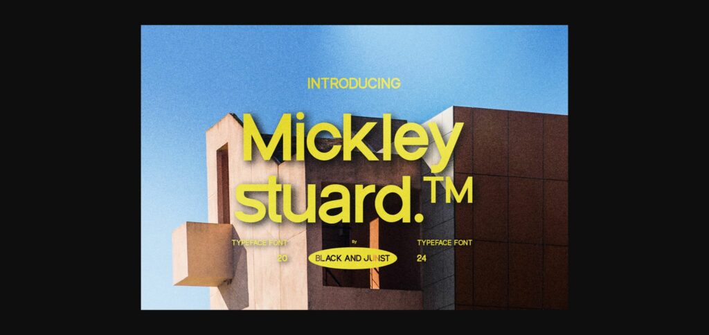 Mickley Stuard Font Poster 3