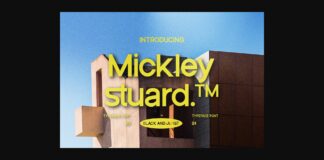 Mickley Stuard Font Poster 1