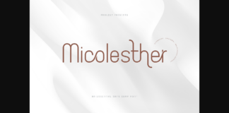 Micolesther Font Poster 1