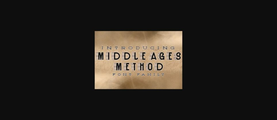 Middle Ages Method Font Poster 3