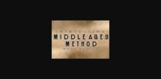 Middle Ages Method Font Poster 1