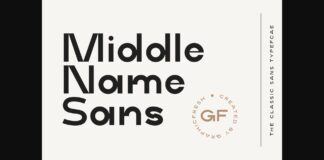 Middle Name Font Poster 1