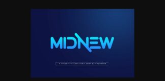 Midnew Font Poster 1