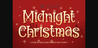 Midnight Christmas Font Poster 1