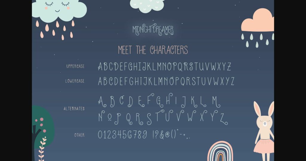 Midnight Dreamer Font Poster 8