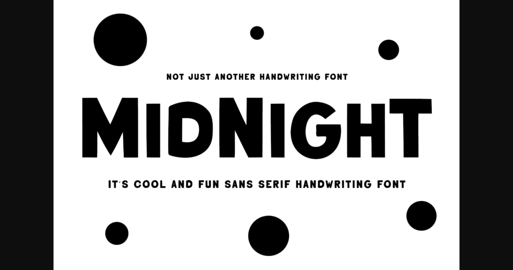 Midnight Font Poster 1