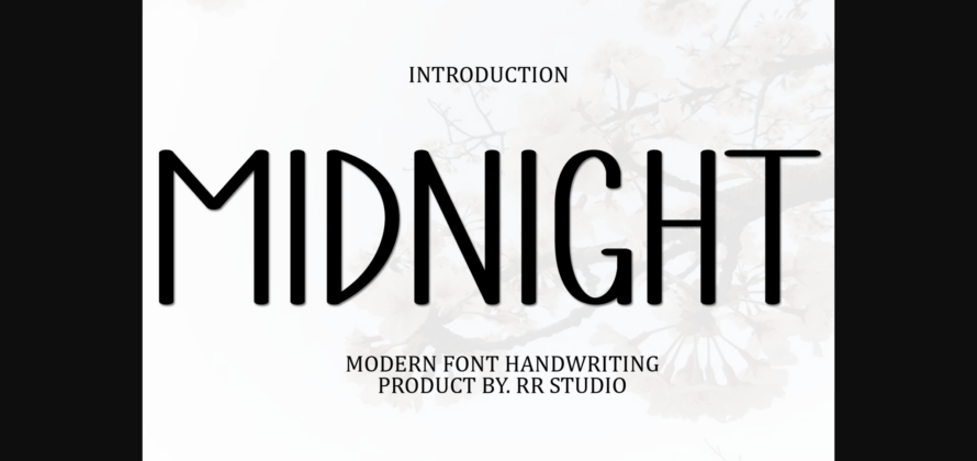 Midnight Font Poster 3