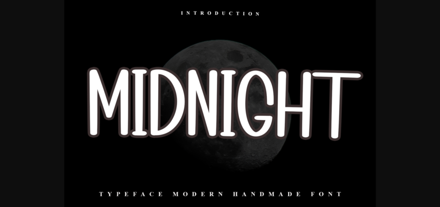 Midnight Font Poster 3