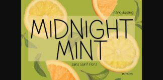 Midnight Mint Font Poster 1