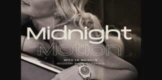 Midnight Motion Font Poster 1