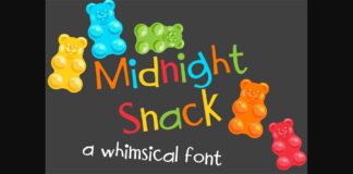Midnight Snack Font Poster 1