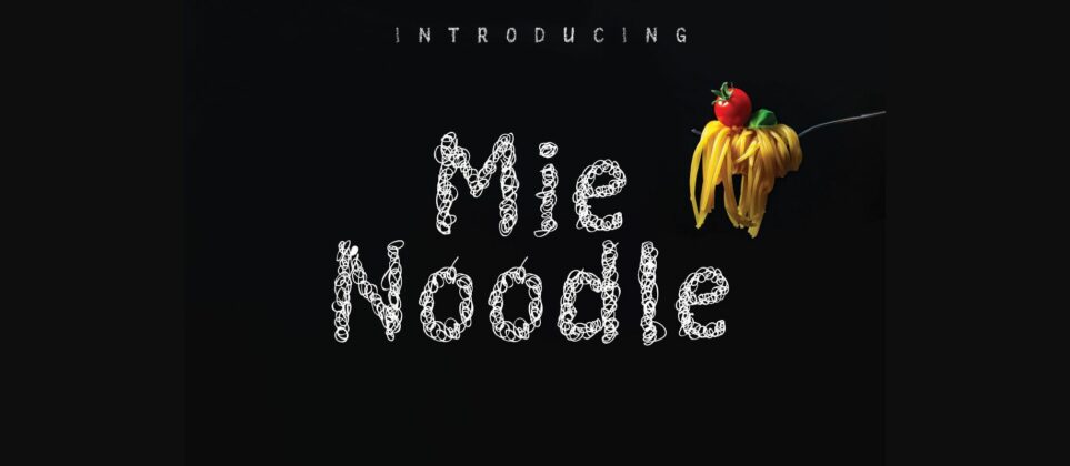 Mie Noodle Font Poster 3