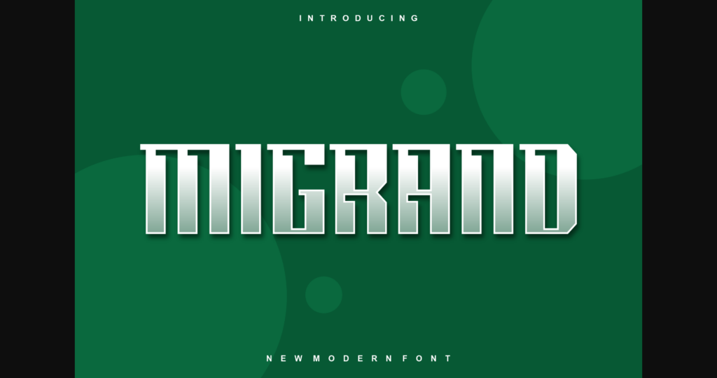 Migrand Font Poster 3