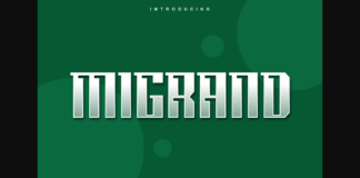 Migrand Font Poster 1