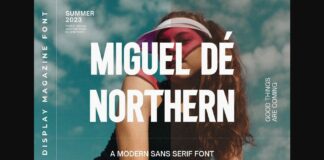 Miguel De Northern Font Poster 1