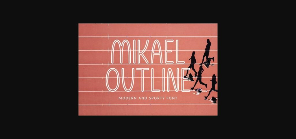 Mikael Outline Font Poster 3