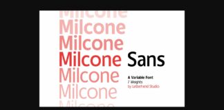 Milcone Font Poster 1