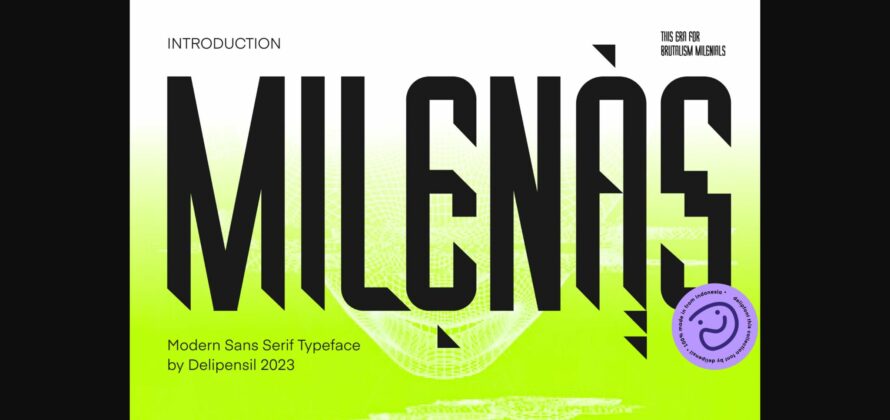 Milenas Font Poster 3