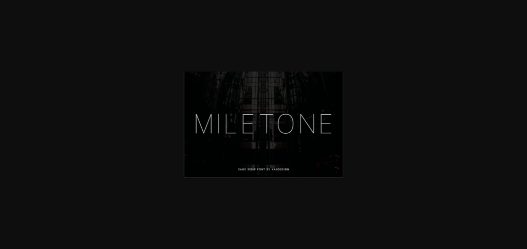 Miletone Font Poster 3