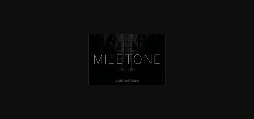 Miletone Font Poster 3