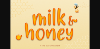 Milk & Honey Font Poster 1