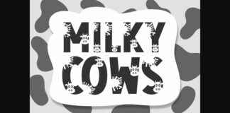 Milky Cows Font Poster 1